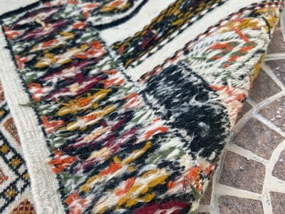 Beige-Salmon Wool Carpet