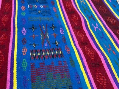 Blue-Pink-Yellow Acrylic Carpet