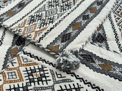 Grey-Beige-Caramel Wool Carpet